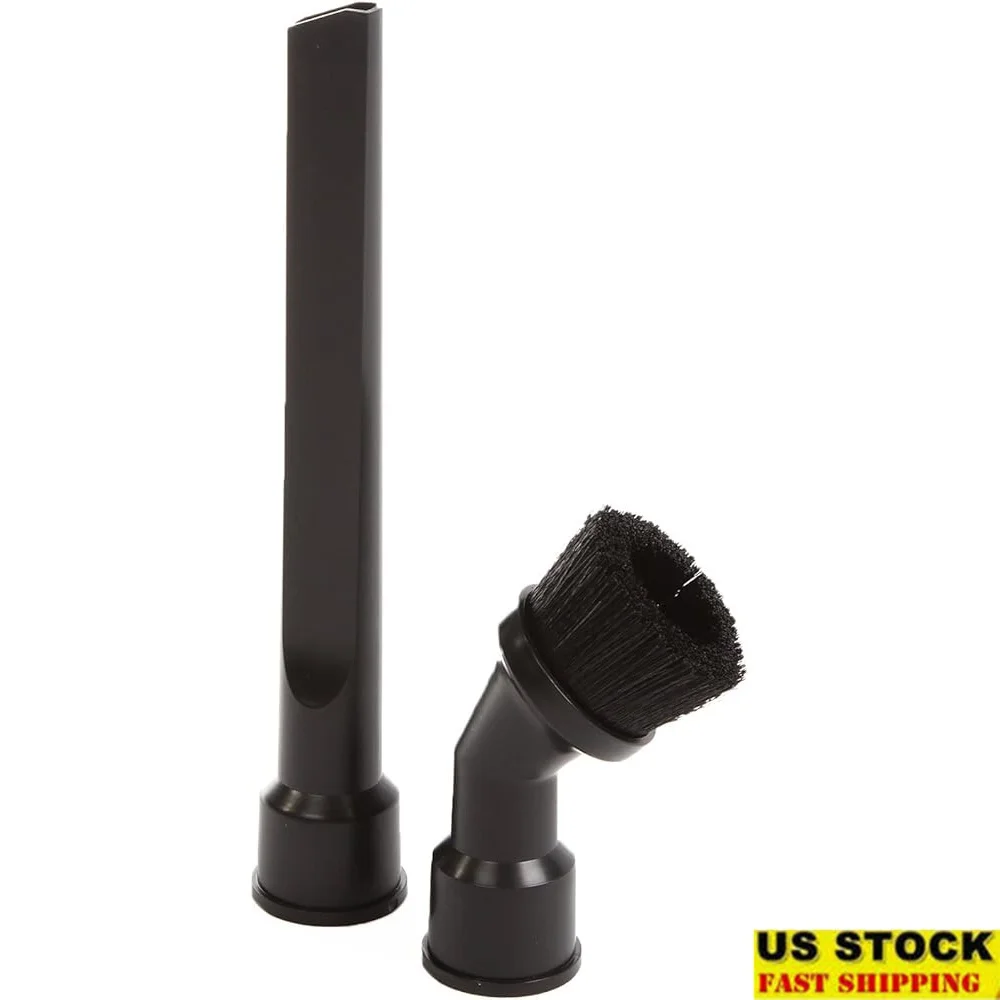 أداة شق مزدوجة المناسب، ملحقات فرشاة الغبار، مكانس كهربائية رطبة وجافة، مجموعة مكونة من قطعتين متوافقة مع خراطيم 1-1/4 بوصة 1-7/8 بوصة