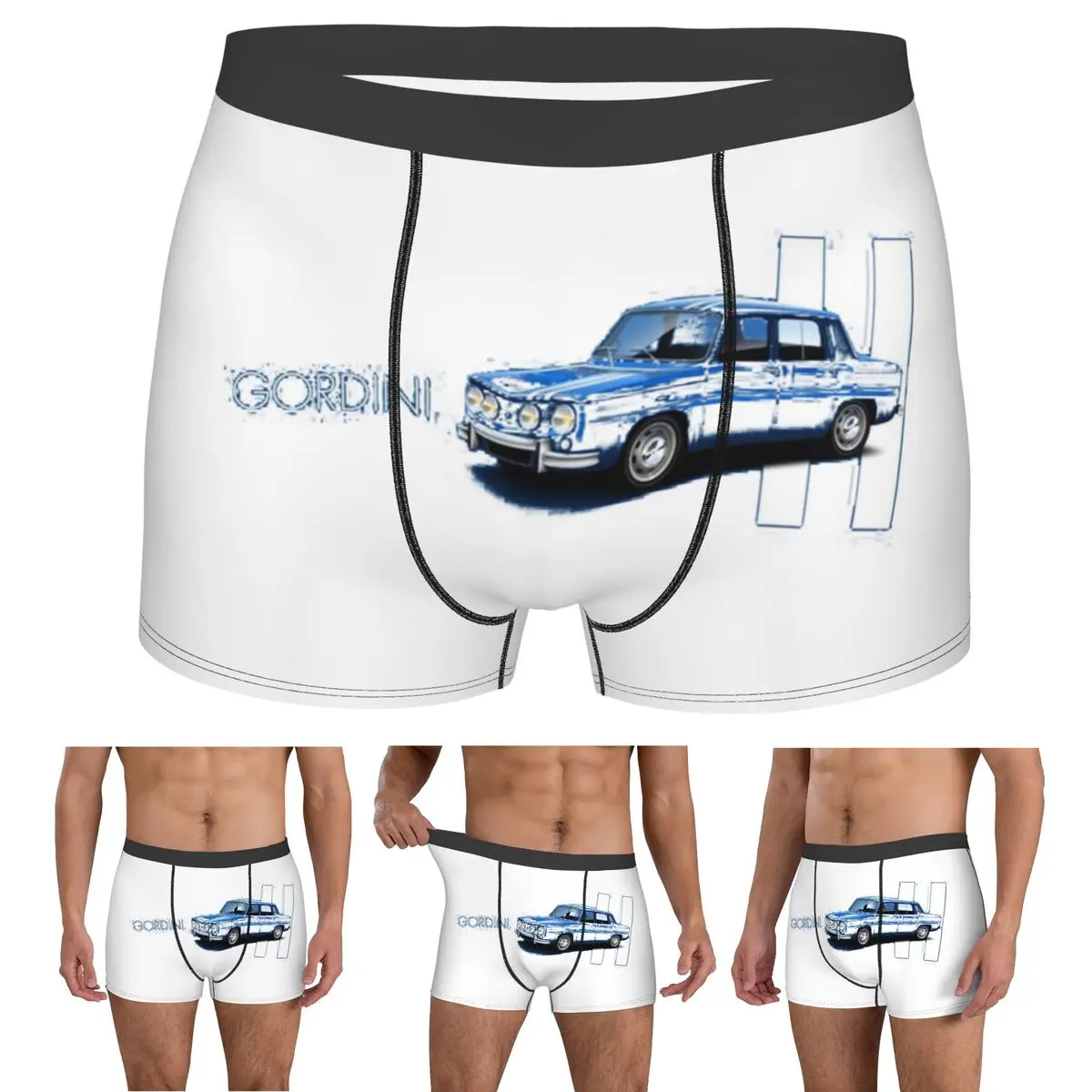 

Трусы-боксеры, шорты, автомобиль R8 Gordini, трусики премиум-класса, мужское мягкое нижнее белье для Homme, мужские подарки бойфренду