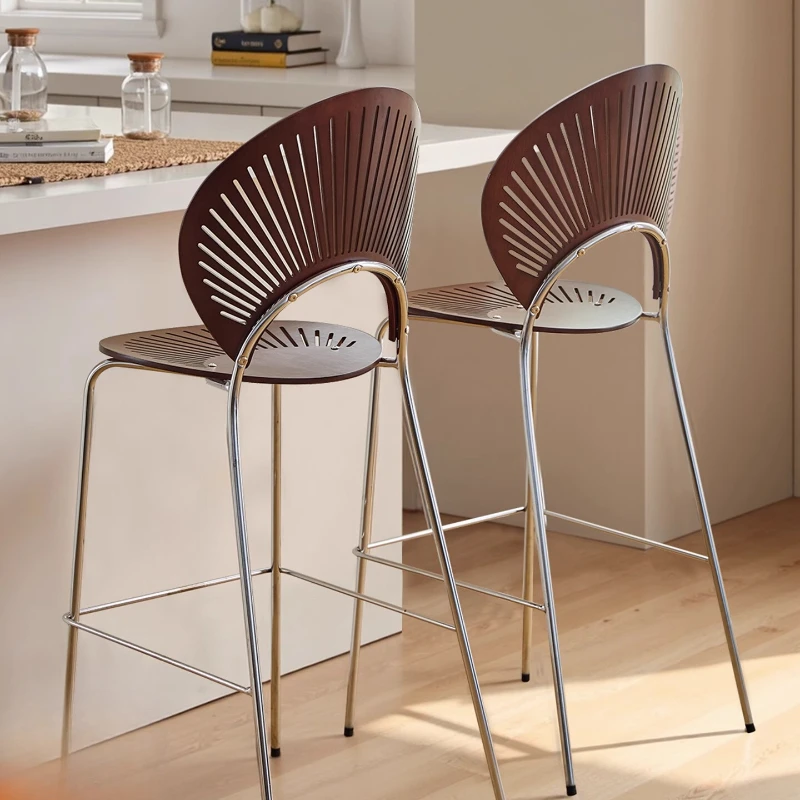 

With Back Unique Bar Stools Classic Office Stainless Steel Acrylic Bar Stools Elegant Sustainable Sgabello Da Bar Furniture
