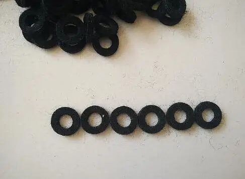 

150pcs The trumpet accessories repair parts, black Wool felt washer