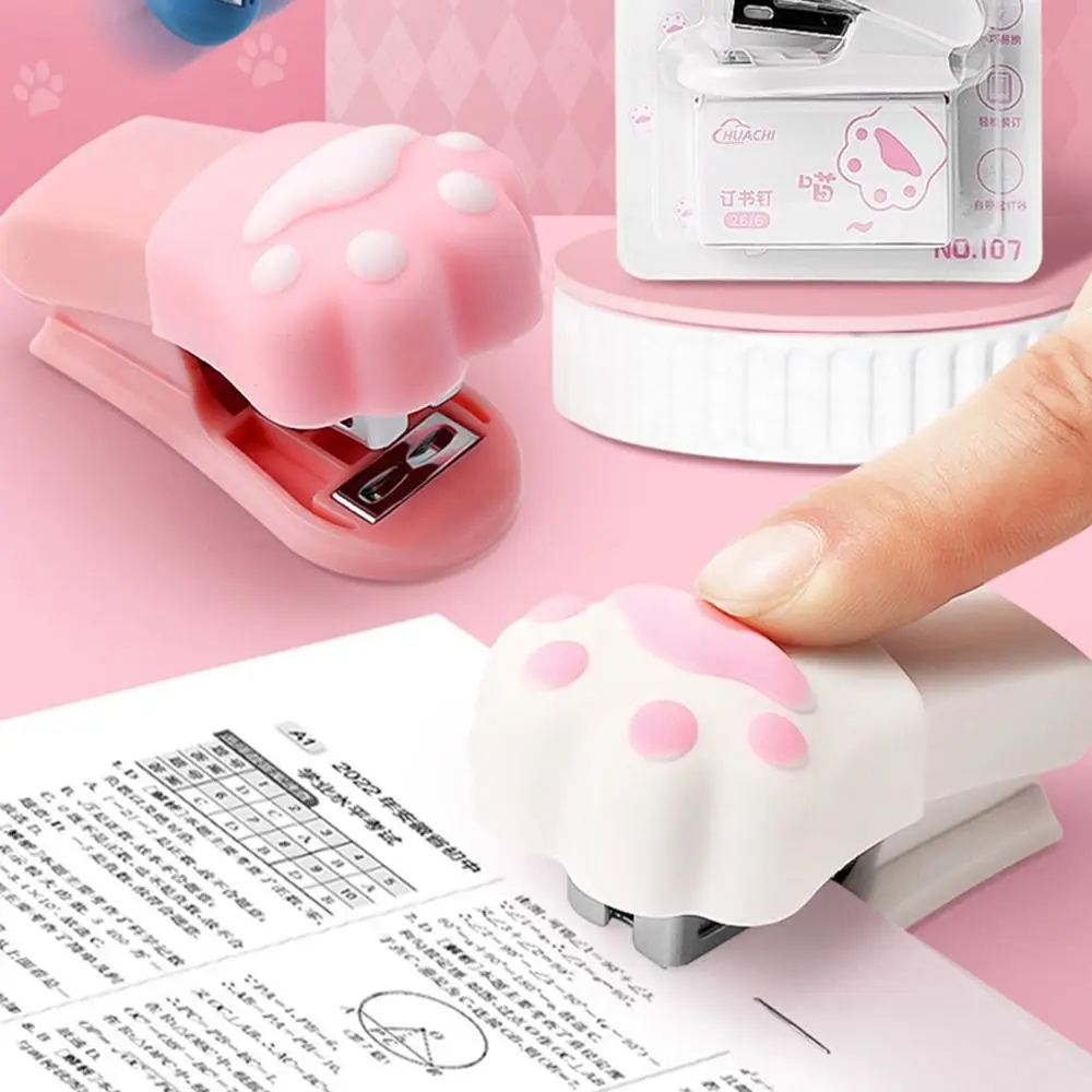 Capybara/Panda Stapler Mini Portable Use 24/6 26/6 Staples Heavy Duty Stapler Labor-saving Portable Bookbinding Machine