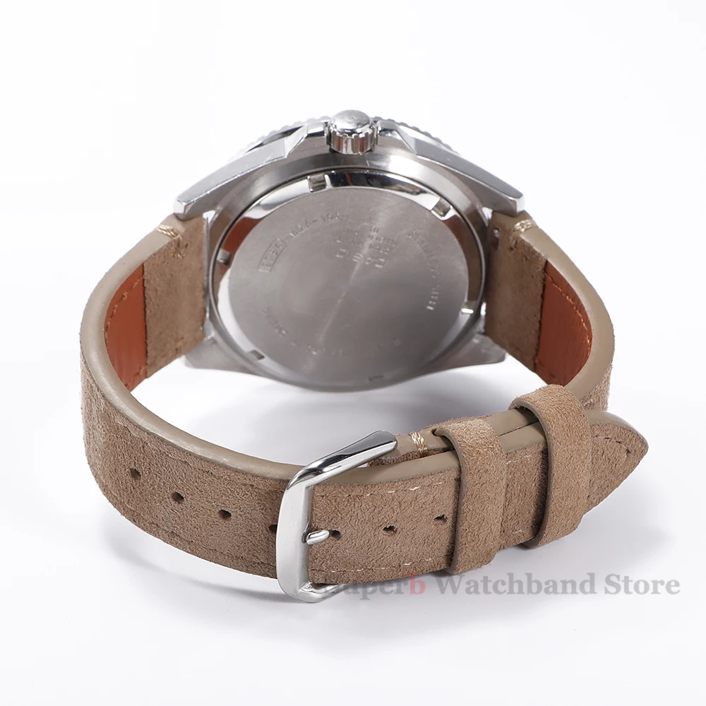Premium Grade Quick Release Suede Leather Watch Strap for Seiko 20mm 22mm Vintage Classic Leather Watchbands Watch Accessories