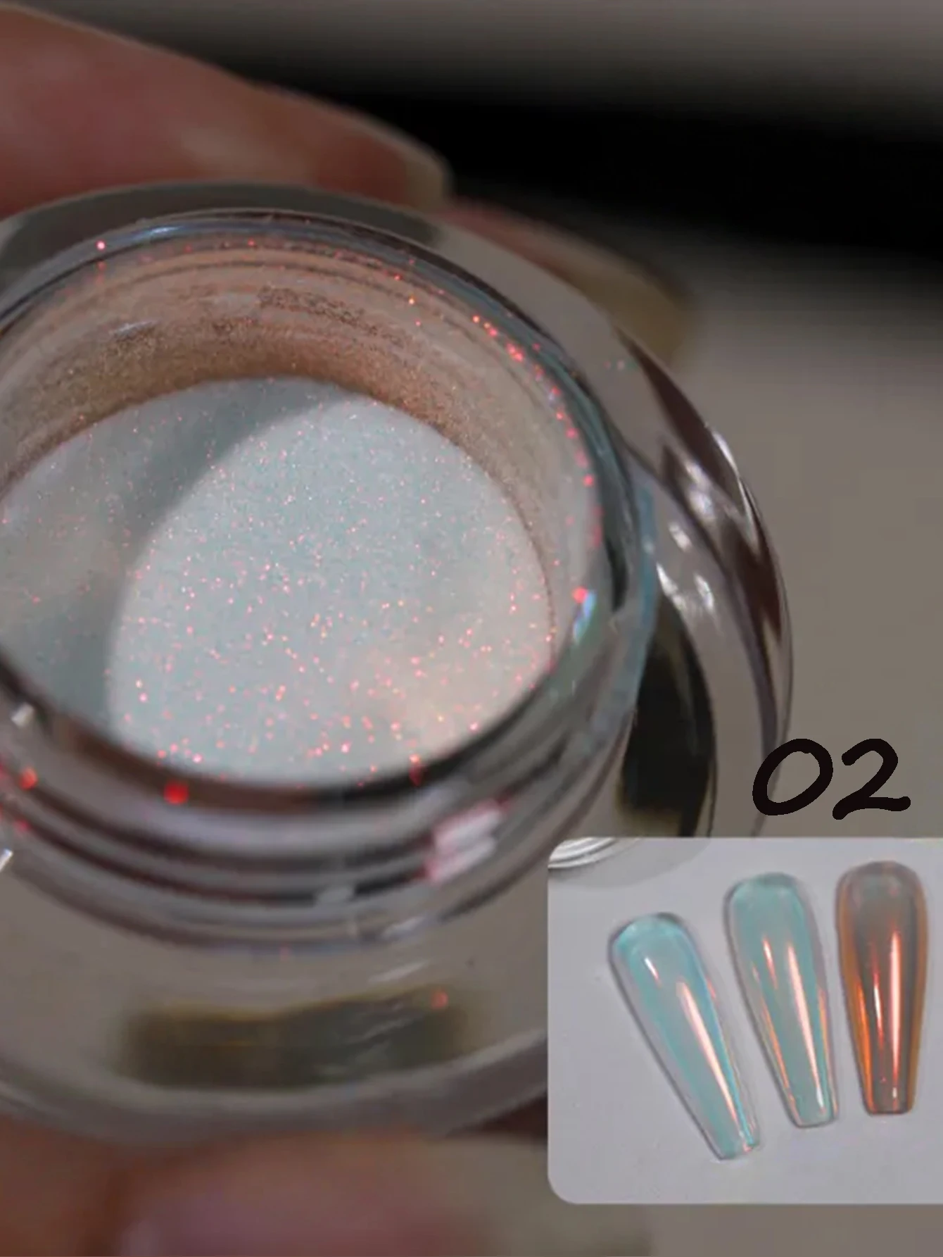 ผงทาเล็บมูนไลท์ออโรร่าพร้อมเอฟเฟกต์กระจก, ฝุ่นนางฟ้า, อุปกรณ์ทำเล็บแบบโพลาไรซ์, ศิลปะการทำเล็บ DIY, ศิลปะการทำเล็บเชิงศิลปะ