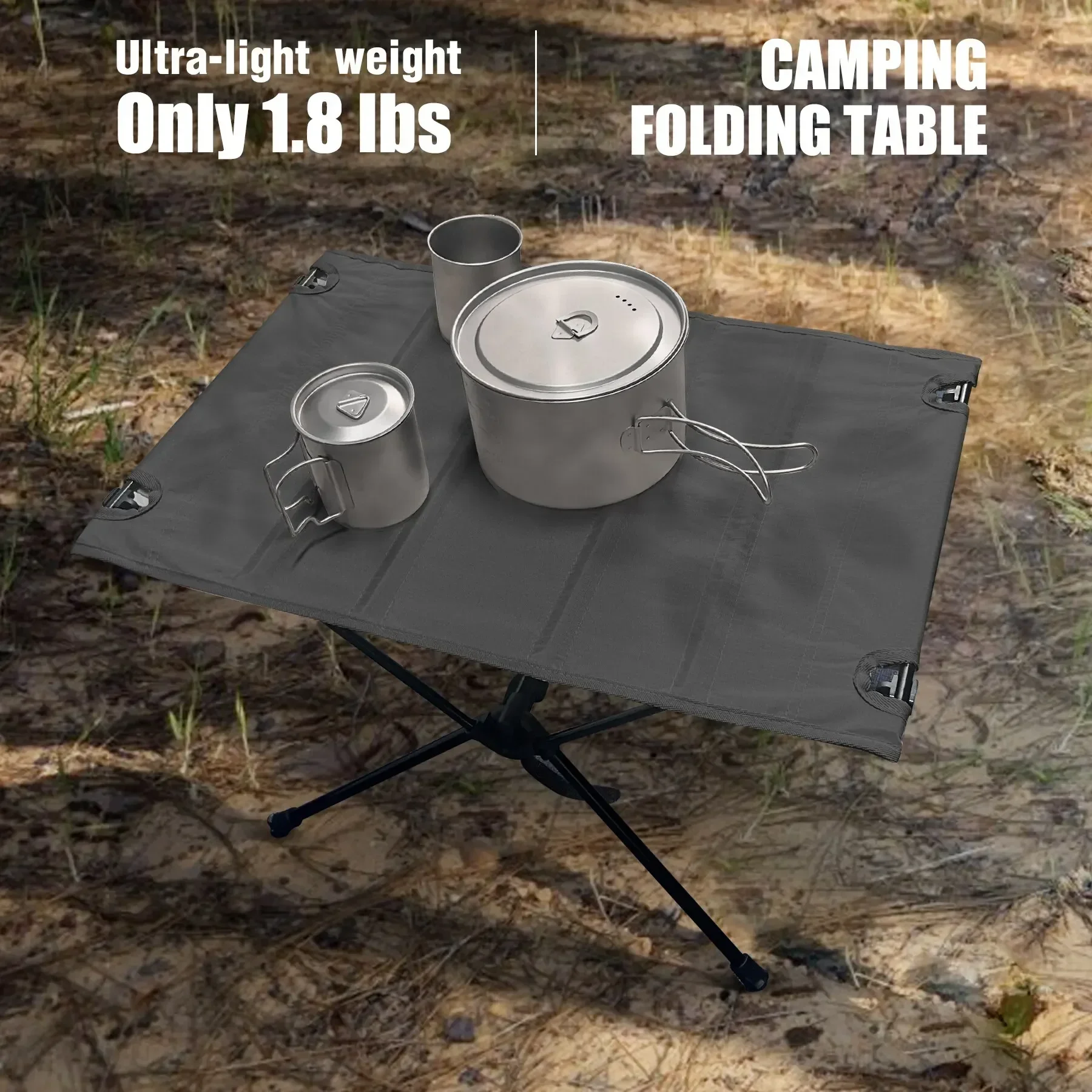 Camping Folding Table Lightweight 1680D Oxford Roll-Up Table Portable Aluminum Alloy Tourist Tables for Outdoor Picnic