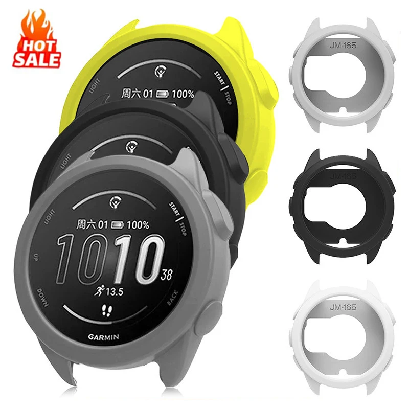 Soft Silicone Case For Garmin Forerunner 165 Protective Watch Shell Protector and Durable Watch Decoration Cover Accessories