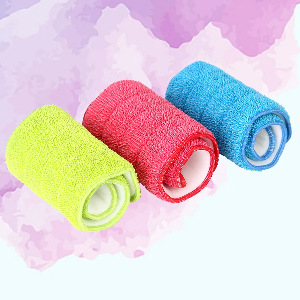 

3Pcs Spray Mop Cloth Replacement Premium Fiber Mop Head Cleaner for Floor Corner Bathroom Kitchen Dust Cleaning Tool Accessories