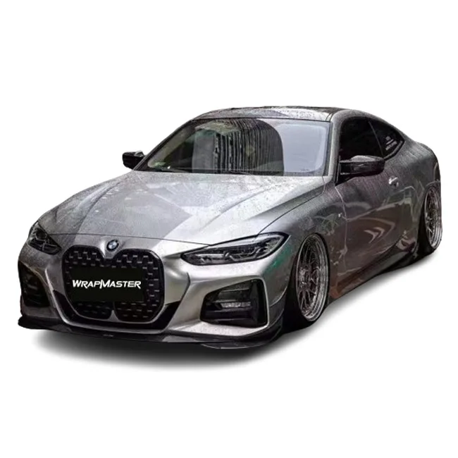Wrapmaster 1.52*17m Car Exterior Film PET Liquid Star Silver Vinyl Wrap Car Wrapping Film