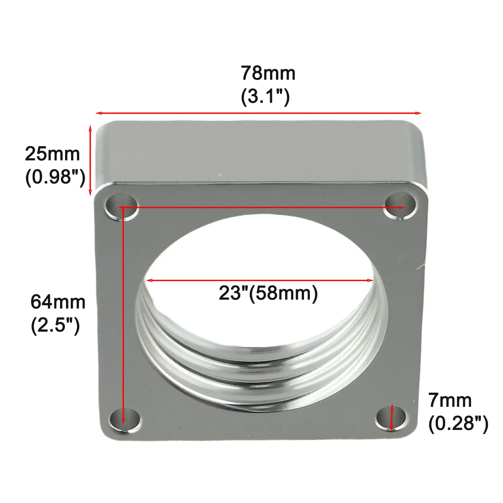 4 Bolt Aluminum Throttle Body Spacer for Jeep TJ for yj for cherokee XJ For WJ 2 5L 4 0L Engine Models Optimizes Performance