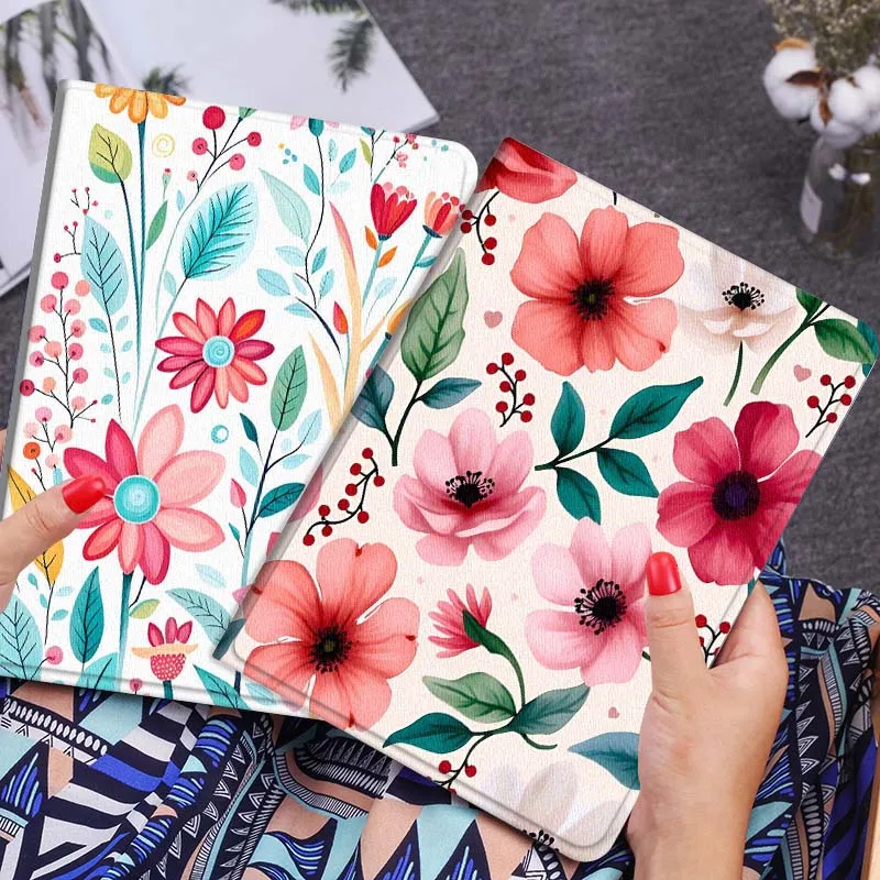 

Beautiful Floral Pattern Gift For Xiaomi Redmi Mi Poco Pad 2 5 6s 7 7s Ultra Pro Max 14 12.4 12.1 inch Soft Tablet Case