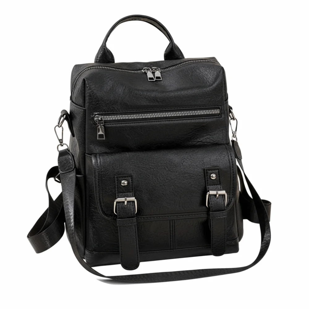 pu-peather-student-backpack-large-capacity-anti-splash-water-student-school-bag-multifunctional-crossboby-mommy-shoulder-bag