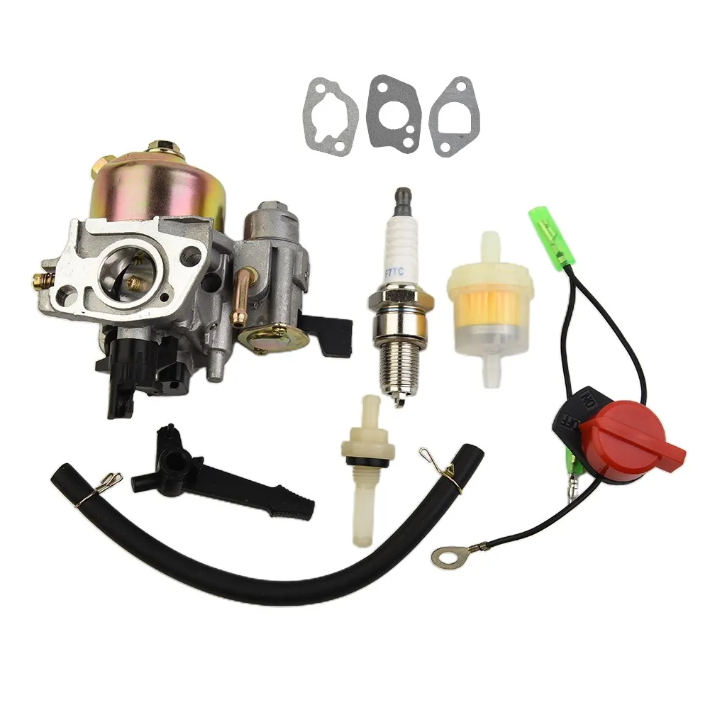 Fuel Filter Carburetor 1 Set Easy To Install Gaskets Replacement Three Cable Switch For Chinese 168 Engine Motor