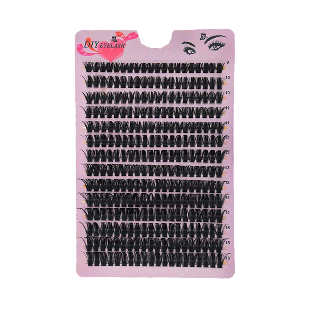 60D/80D D Curl ciglia Extension 280 Bundles Natural Thick Mink Faux Eyelash 3D Russia Individual Makeup Lash Cluster Lashes