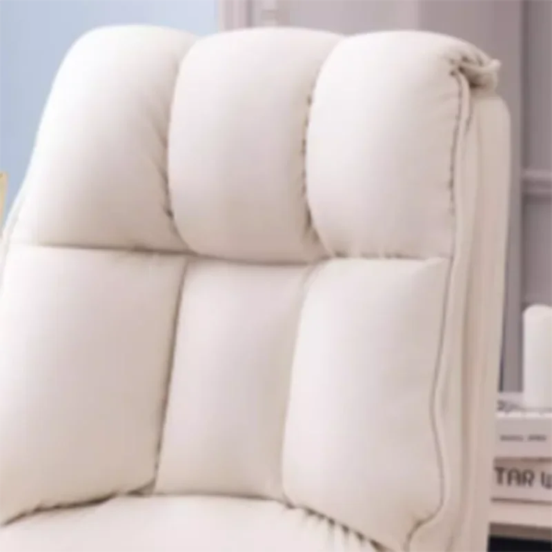 편안한 서포트 오피스 체어, 화이트 모바일 오피스 체어, 컴퓨터 룸 모던 의자, 사무실 가구