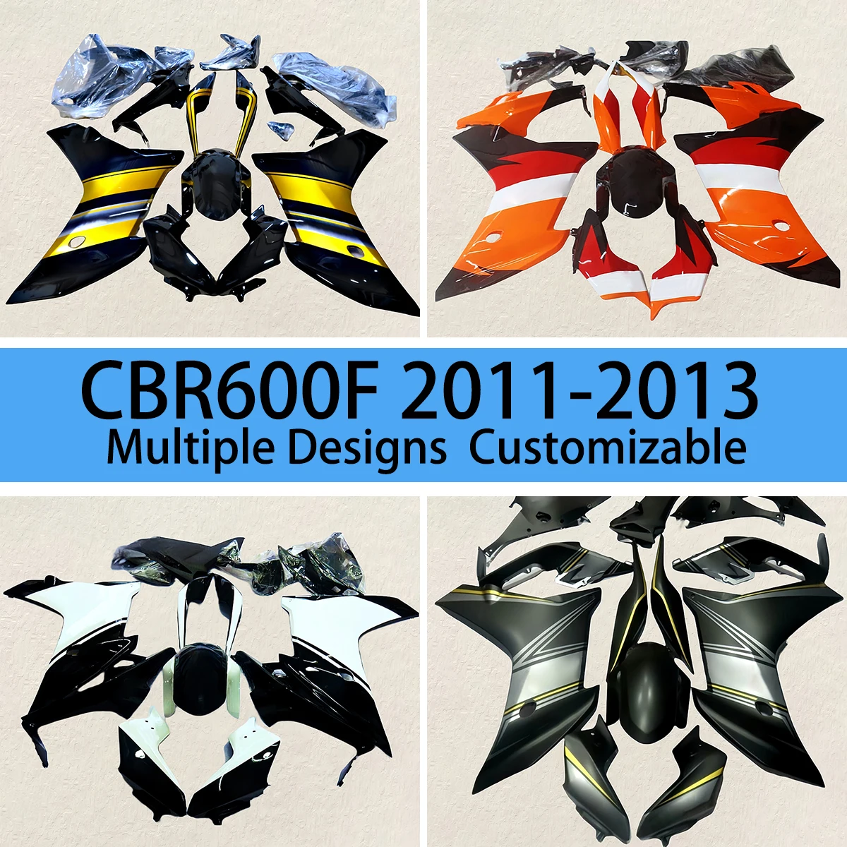 

CBR600F 2011 2012 2013 Cool Fairings for HONDA CBR 600F 11 12 13 Customization Aftermarket ABS Plastic Fairing Body Parts Kit