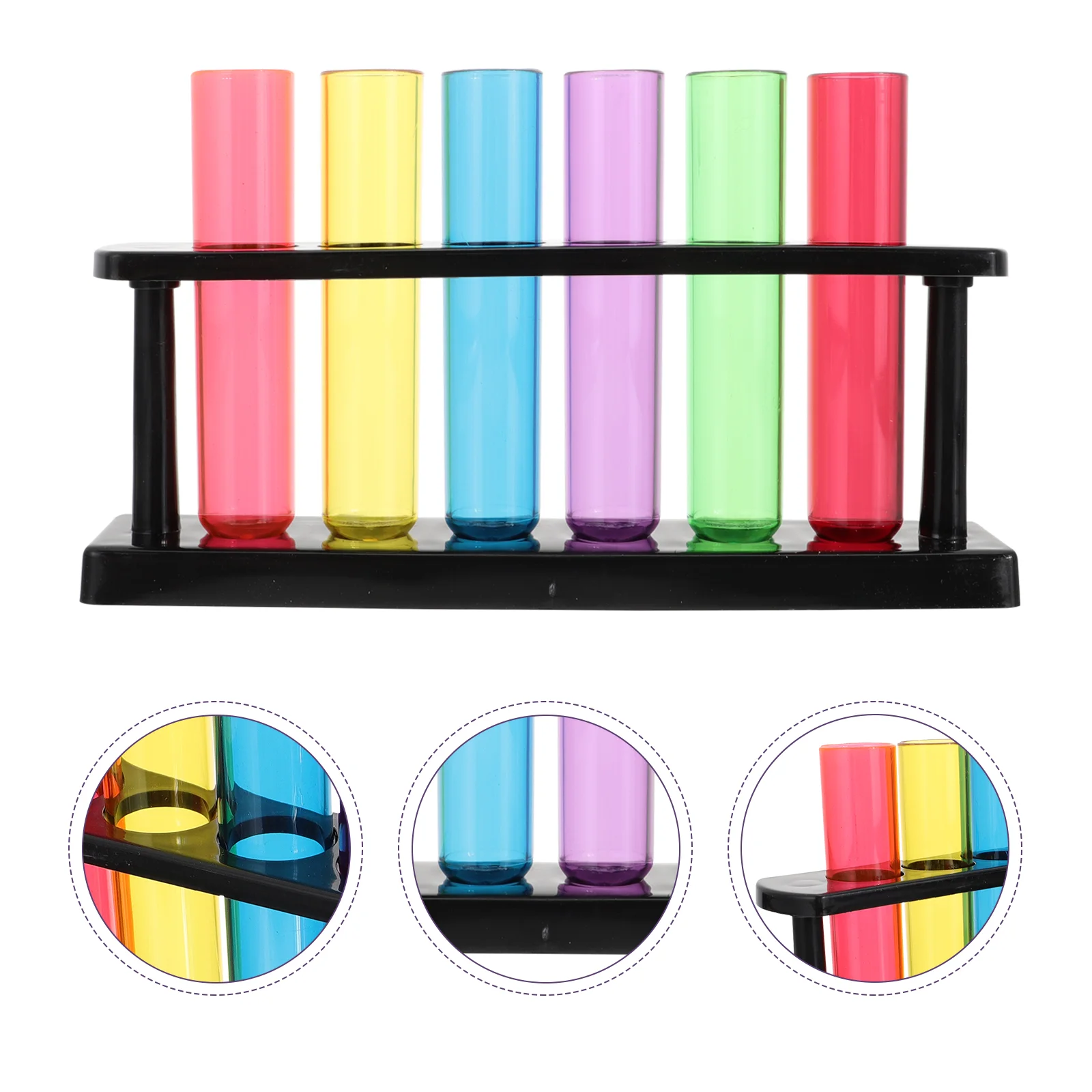 Test Tube Plastic Tubes for Kid's Teaching Storage Containers Practical Glass Bottles Science Children's