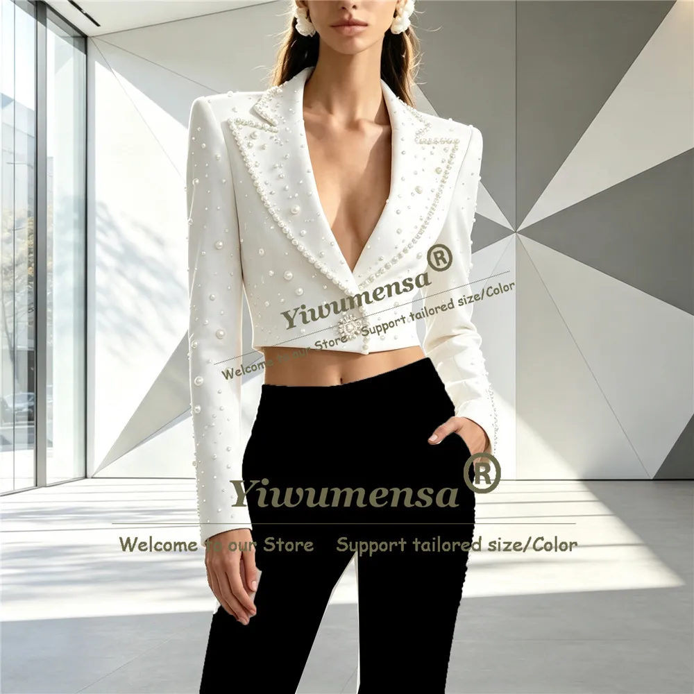 Luxury Women Suit Set 2 Piece Sets Blazer+Pants Luxury Lady Formal Office Prom Blazer Customized Female Banquet Party Tuxedos