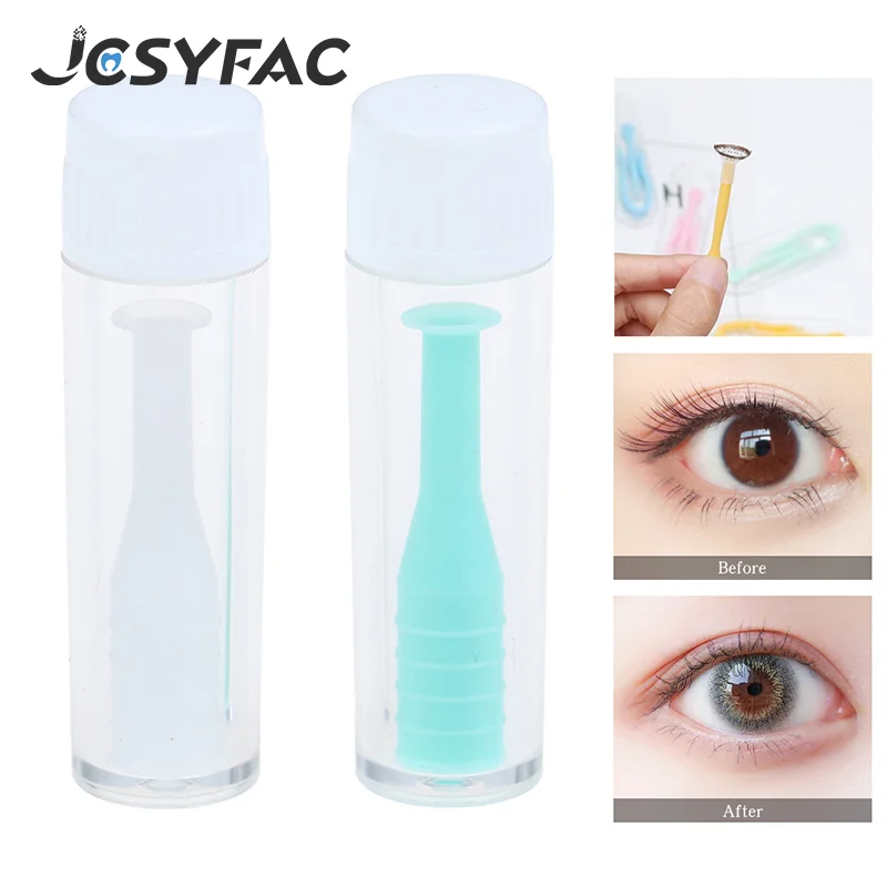 1 個の便利なシリコーンコンタクトレンズ小さな吸盤スティックミニコンタクトレンズインサーターリムーバーツール用