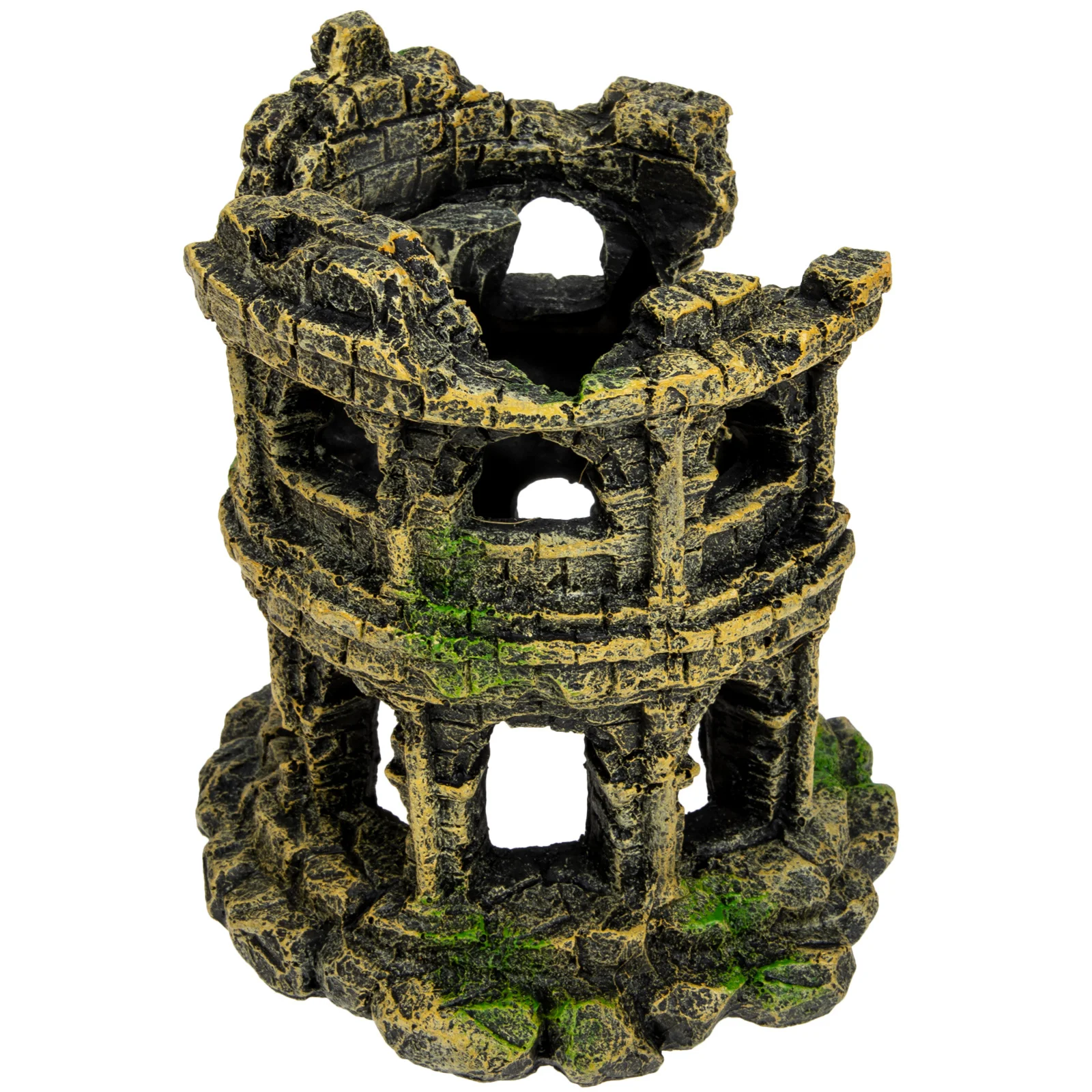 

Simulation Roman Colosseum Resin Craft Aquarium Landscape Decor Fish Shrimp Hiding Place Underwater Ornament Fish Tank