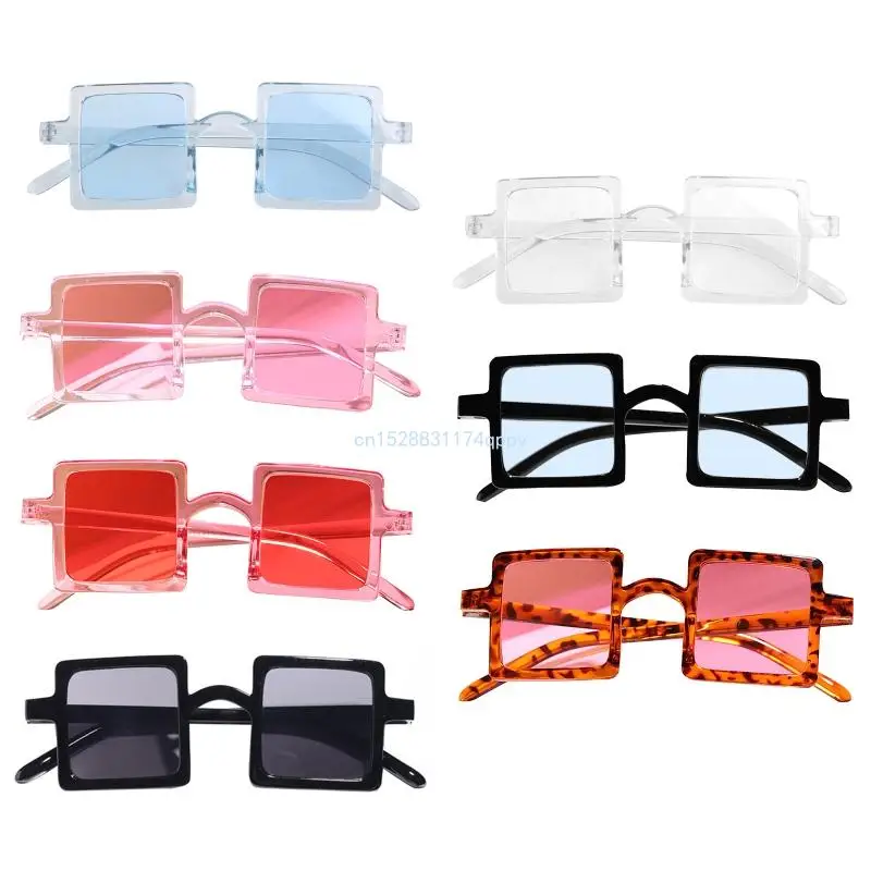 

Kids Oversized Square Sunglasses Trendy Flat Top Toddler Sunglasses for 2-10Year Dropship