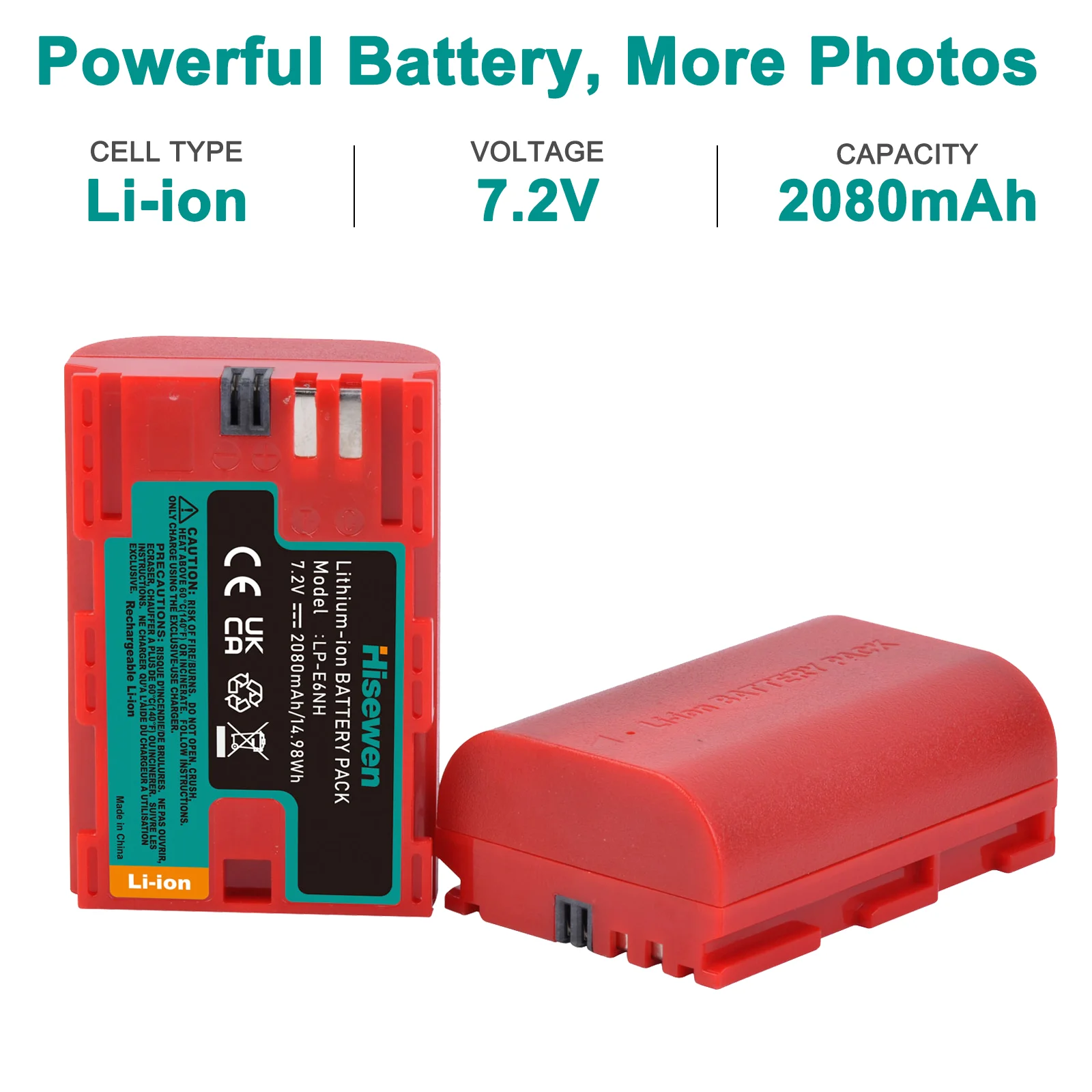 For Canon LP-E6 LP E6N LP-E6NH Camera Batteries For Canon 60D 70D 80D 5DS R 5D Mark II III IV 6D 7D C700 XC15 R5 R6 R7 60Da