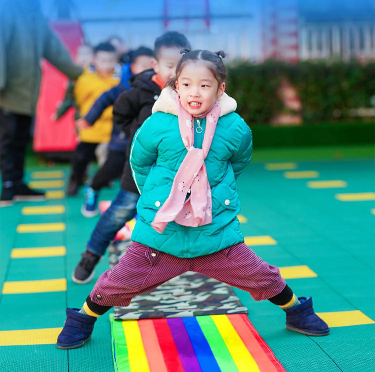 Team Building Outdoor Games For Kids Relay Race Rolling Mat Children Sports Entertainment Children's Toys