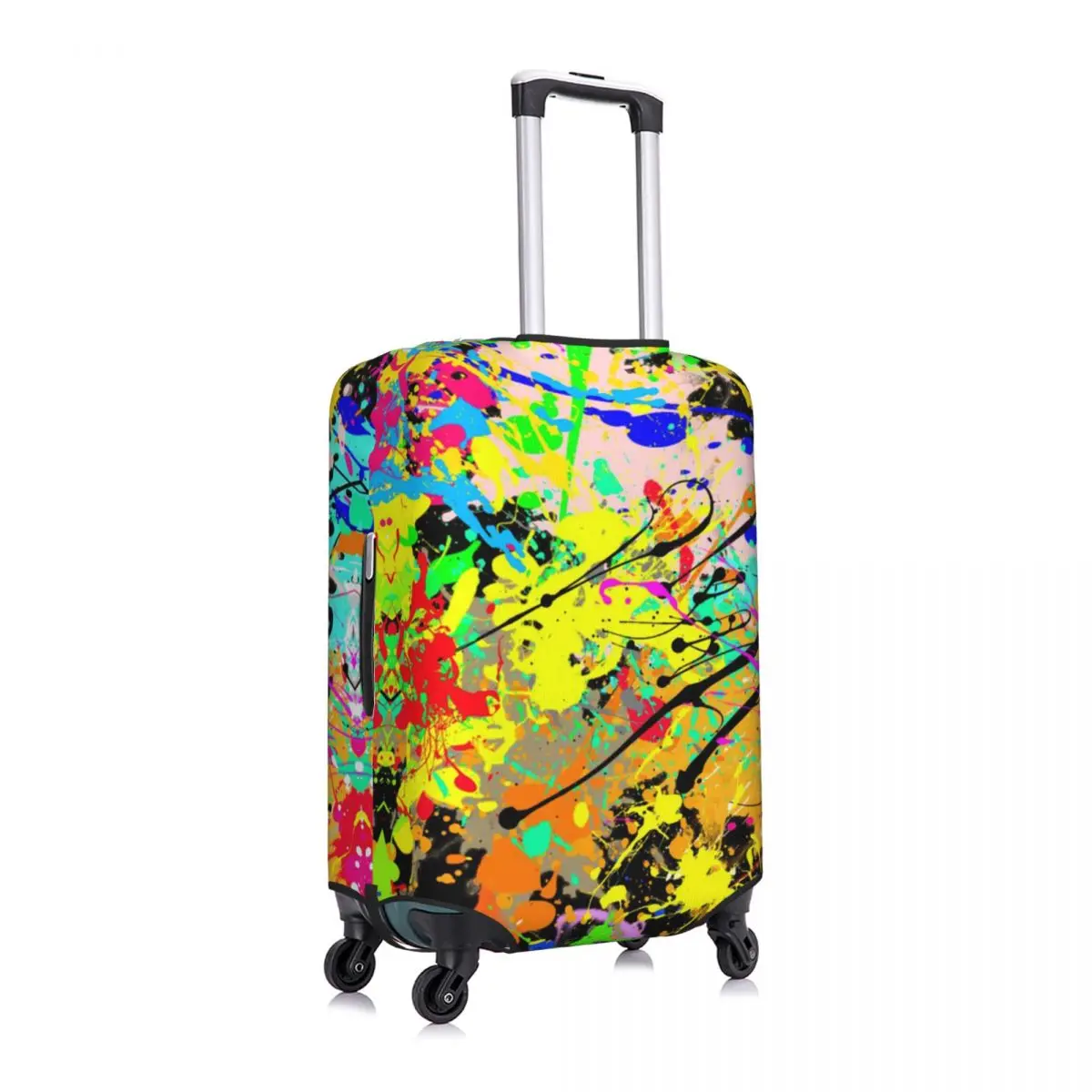 Custom Street Pop Art Graffiti Luggage Cover Cute Colorful Camouflage Suitcase Protector Covers Suit For 18-32 inch