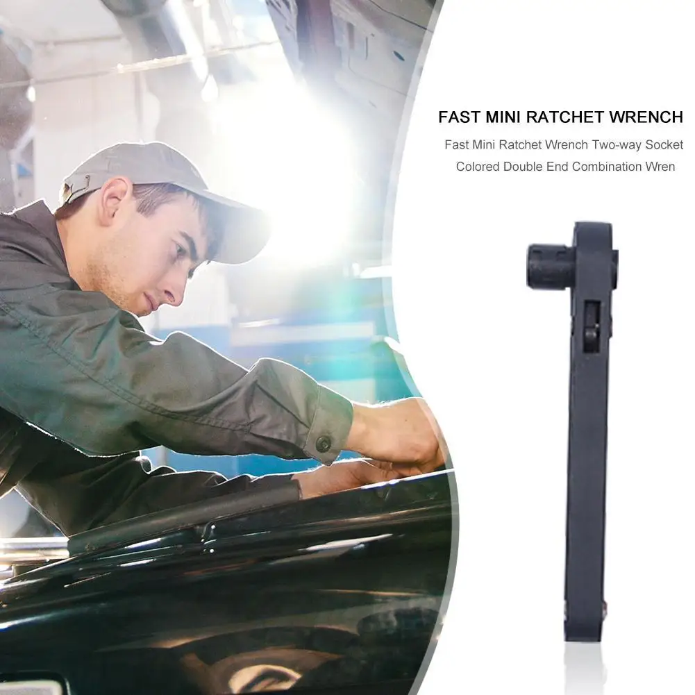 Mini Rapid Ratchet Wrench 1/4 Screwdriver Hexagon High Torque Single Head Quick Socket Spanner Repairing Toolsc