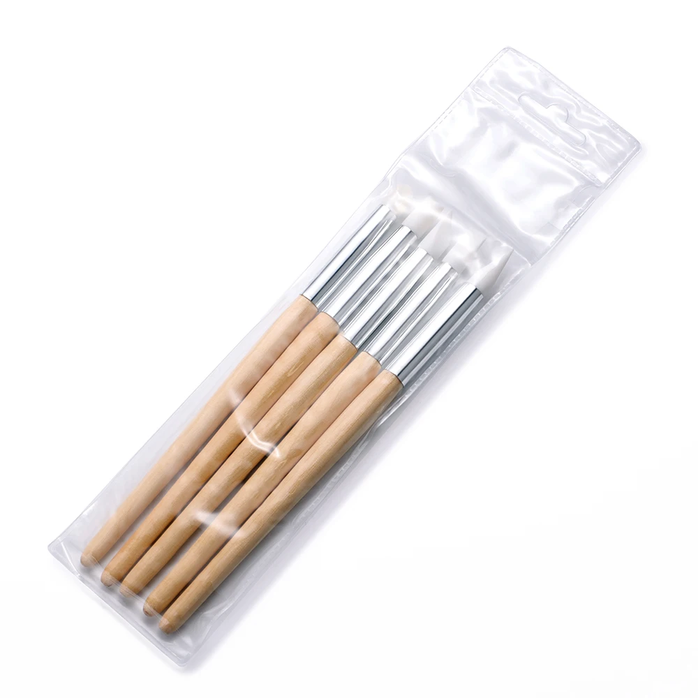 Uhrenzifferblatt-Reinigungsset 5-teilig Schmutzentferner Reparaturwerkzeug Gummispitzen für Uhrenzeiger Uhrwerk-Reinigungsstift Holzstab Zubehör – Detail 7