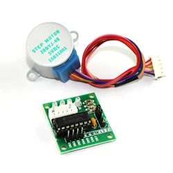 Electrónica inteligente de 5V CC 28BYJ-48 5V 28BYJ48 4 fases Motor paso a paso de engranaje CC + Módulo de placa controladora ULN2003APG para Arduino Kit DIY