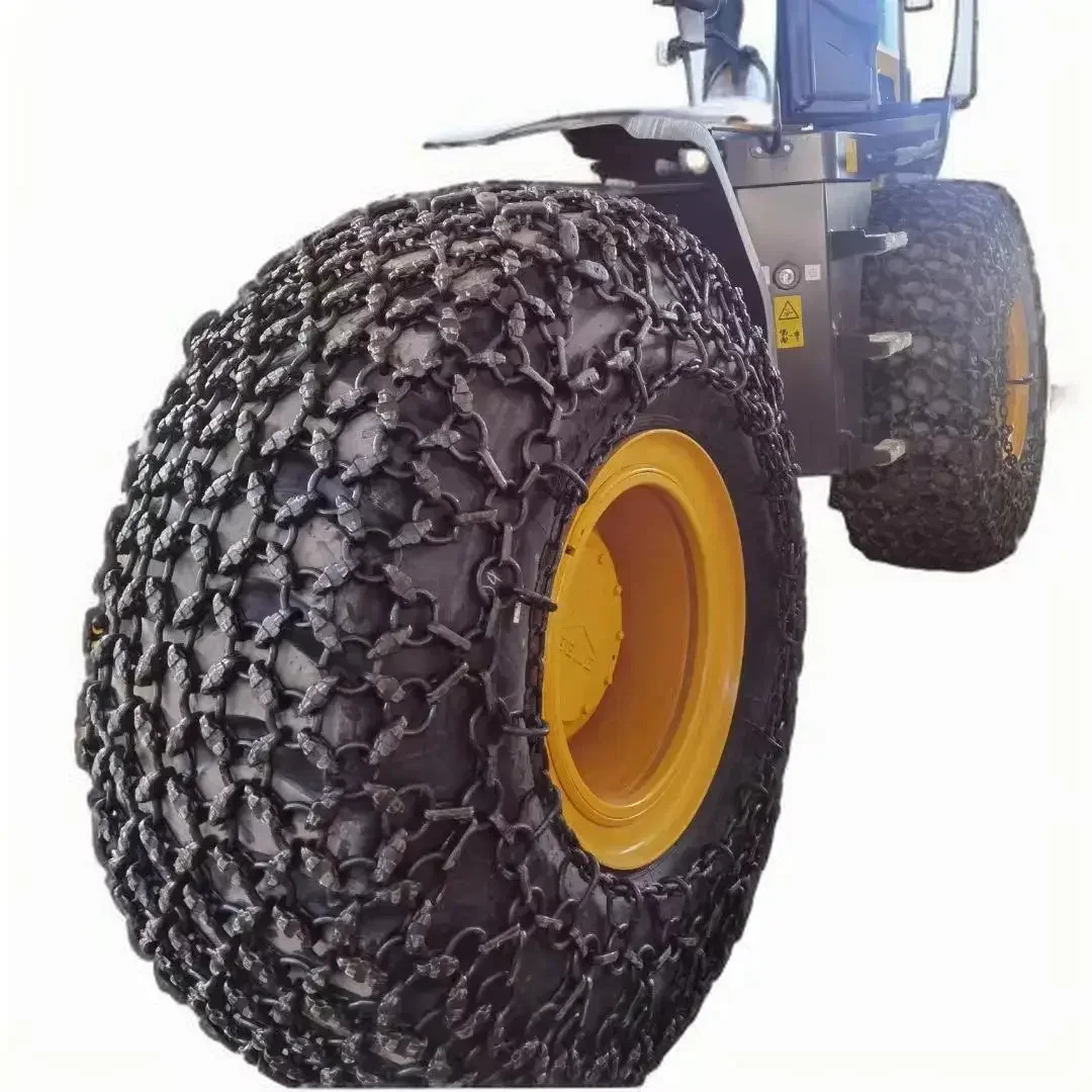 High qualify 20-50 Ton Tires and tire protection chain for loader