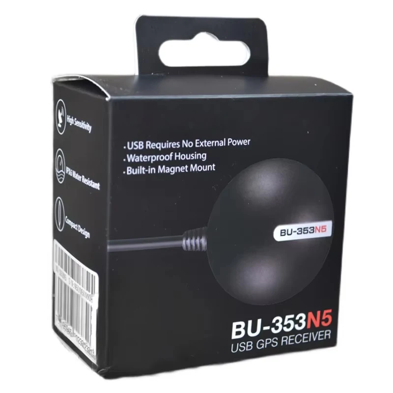 BU-353N5 USB GPS Receiver G-mouse BU353N5 Replace BU-353S4 BU353-S4 BU353S4 MediaTek AG3335MN GPS GLONASS BDS QZS SBAS