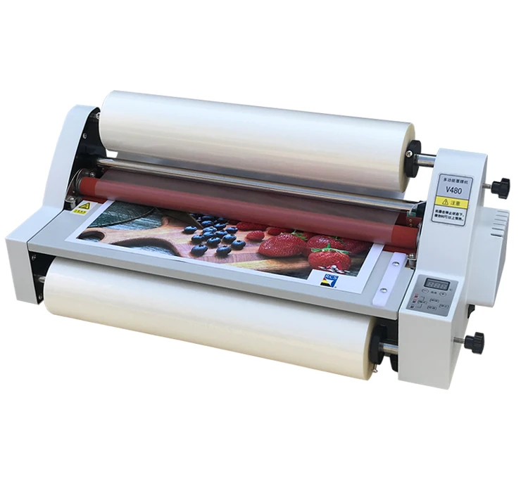 for V-480 A2 450mm cold and hot desktop economic roll laminator laminate machine