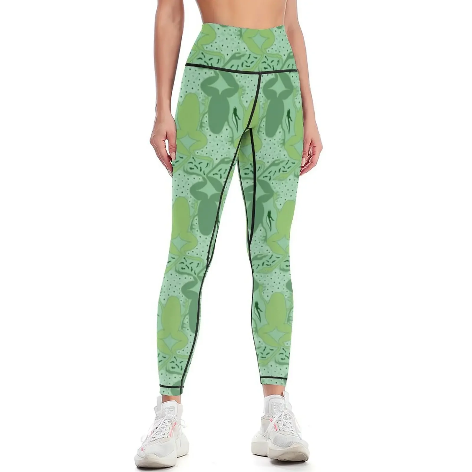 

Frog Life Cycle Leggings sporty woman push up gym sportswear woman Legging sport for physical Womens Leggings