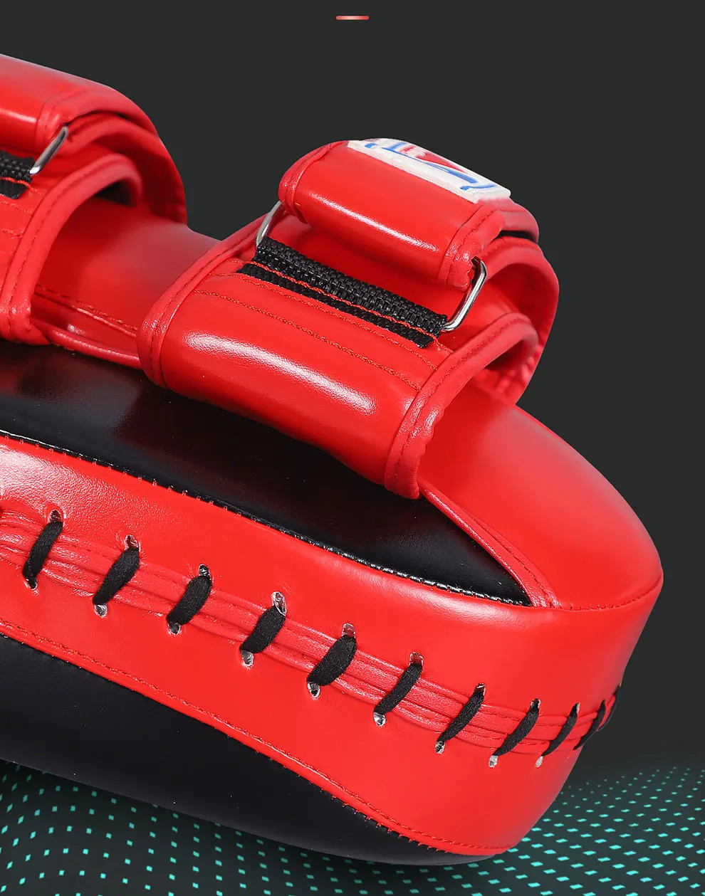 Professionelles Muay Thai Fußziel, verdicktes Boxziel, Sanda Boxen Gebogenes Handziel, Trainingsausrüstung, Beinzielmatte – Detail 5