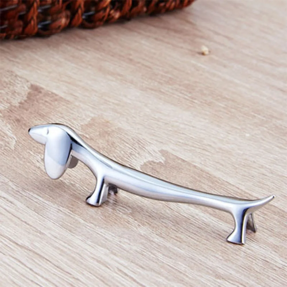 Dinner Table Supplies Zinc Alloy Cutlery Bracket Holder Silver Cute Tableware Rack Holder Fawn /Little Dog Shape Cutlery Storage