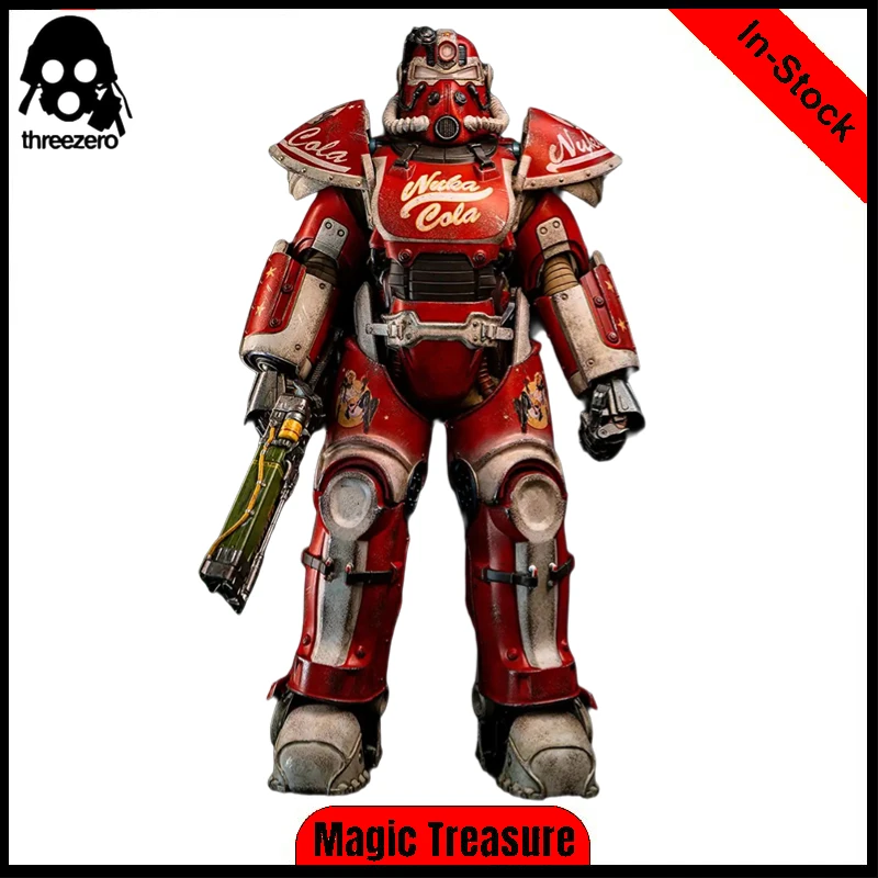 【In Stock】 Original Threezero 3A 3Z0773 Fallout T-51 Nuka-Cola Power Armor Action Figure Mecha Model Figure Collection Ornament