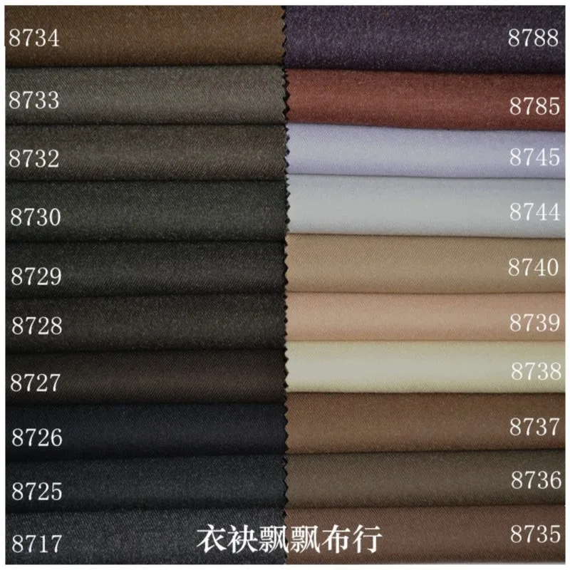 The fabric of suit is beige or coffee-colored wrinkle-free and wrinkle-resistant It made professional workwear