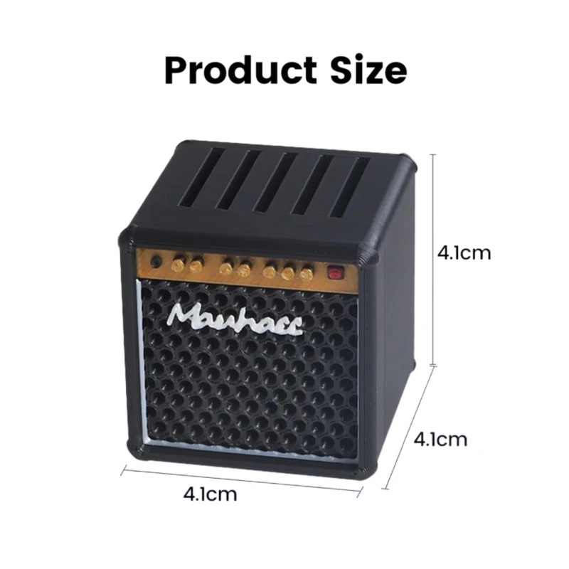 Guitar Pick Holder/3D Printed Large-Capacity Portable Amp  Shape Guitar Pick Holder W/5 Slots/for Guitar Accessories