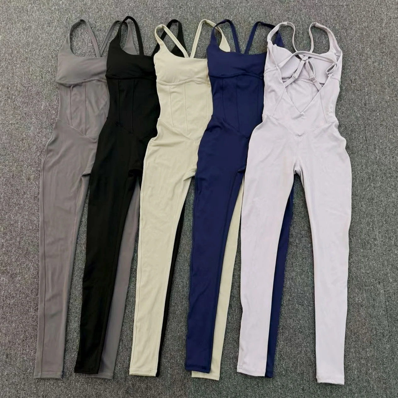 Adjustable Back Fitnes Women Bodysuits Corset Yoga Set Push Up Gym One Piece Jumpsuit Workout Jumpsuit Female Active Wear XP274