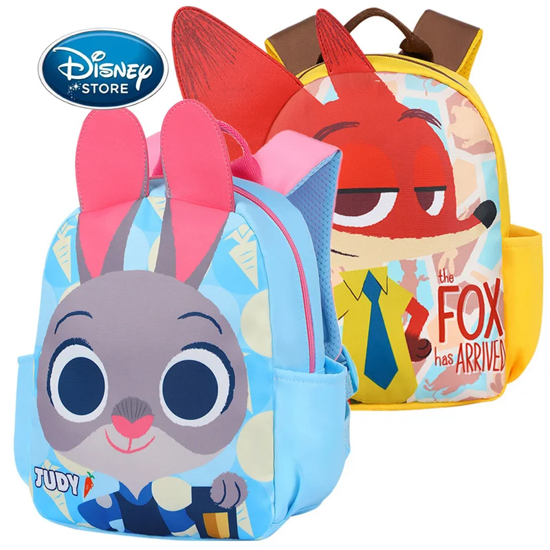 Sac à Dos observateur de Dessin Animé Disney Zootopia Judy pour Enfant de 3 à 6 Ans, Cartable de Réparation pour Garçons et Bol