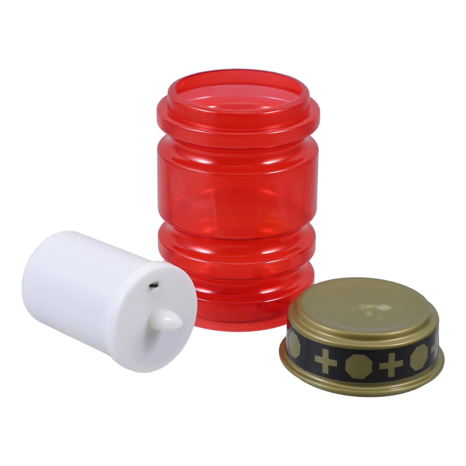 

Red LED Flameless Cross Light for Church Decor Cemetery Graves Remembrance Prayer Spiritual Outdoor Garden Night Ambiance