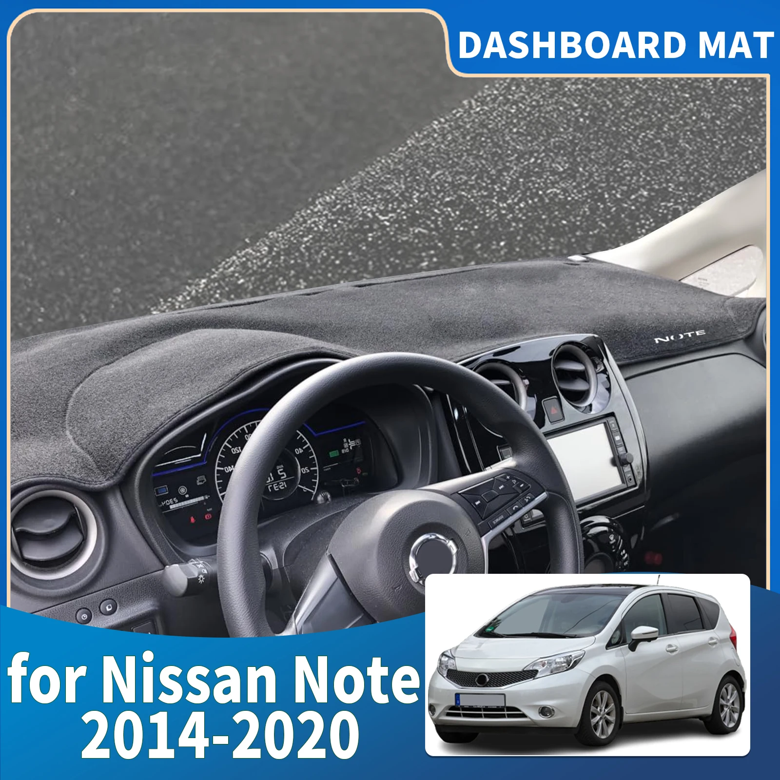 

fit for Nissan Note E12 2014 2015 2016 2017-2020 Car Accessories Dashmat Dashboard Cover Pad Protective Carpet DashMat Sunshade