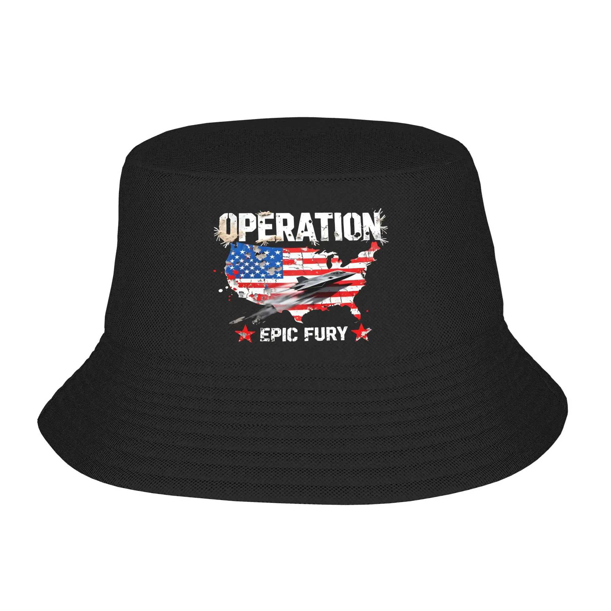 Beach Headwear Operation Epic Fury The FAFO Tour Merch Bucket Hat Kawaii Damen Herren Sonnenhüte