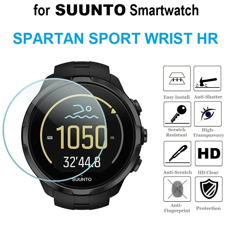 5PCS Screen Protector for Suunto SPARTAN SPORT WRIST HR Smart Watch HD Clear Tempered Glass Anti-Scratch Protective Film