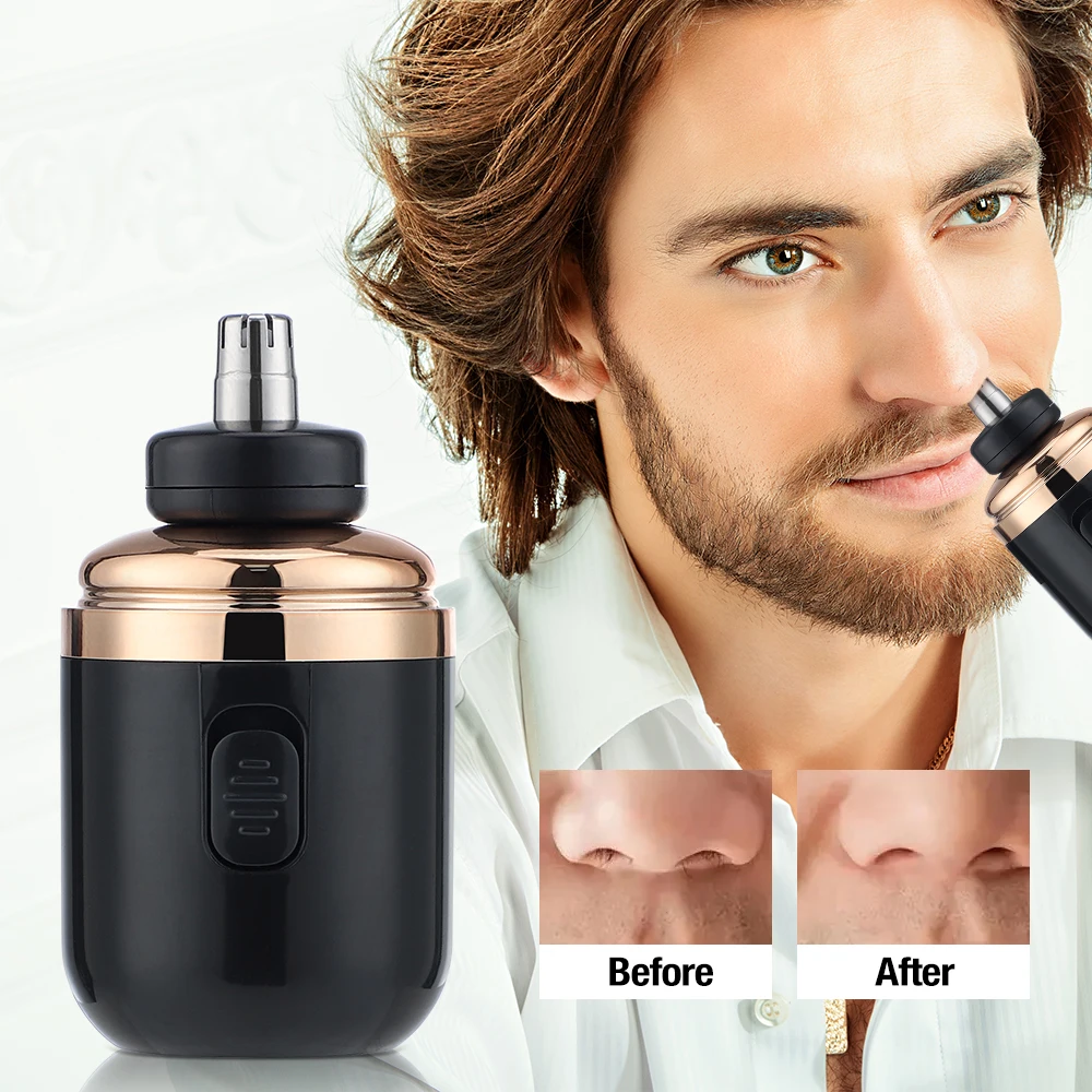 Electric Mini Shaver For Men Pocket Size Beard Trimmer Washable Razor Man\'S Capsule Nose Hair Trimmer Cordless Travel USB Charge