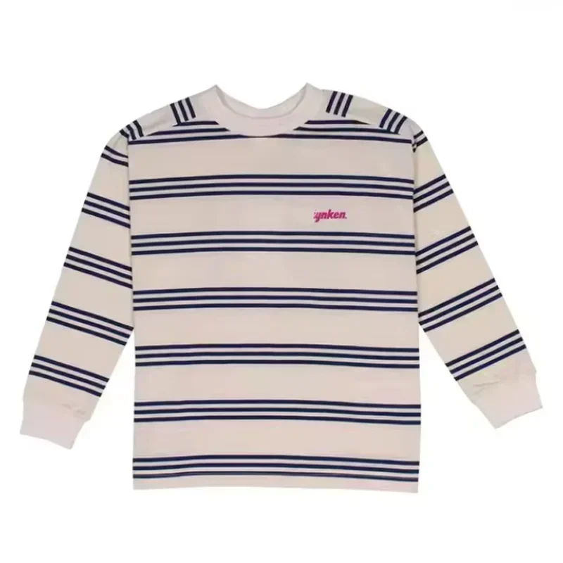 Pre-sale(Ship in October) Wyn 2024 Autumn Kids Boys Girls T-shirts Children Clothes Long Sleeve Tees Cotton Baby Striped Tops