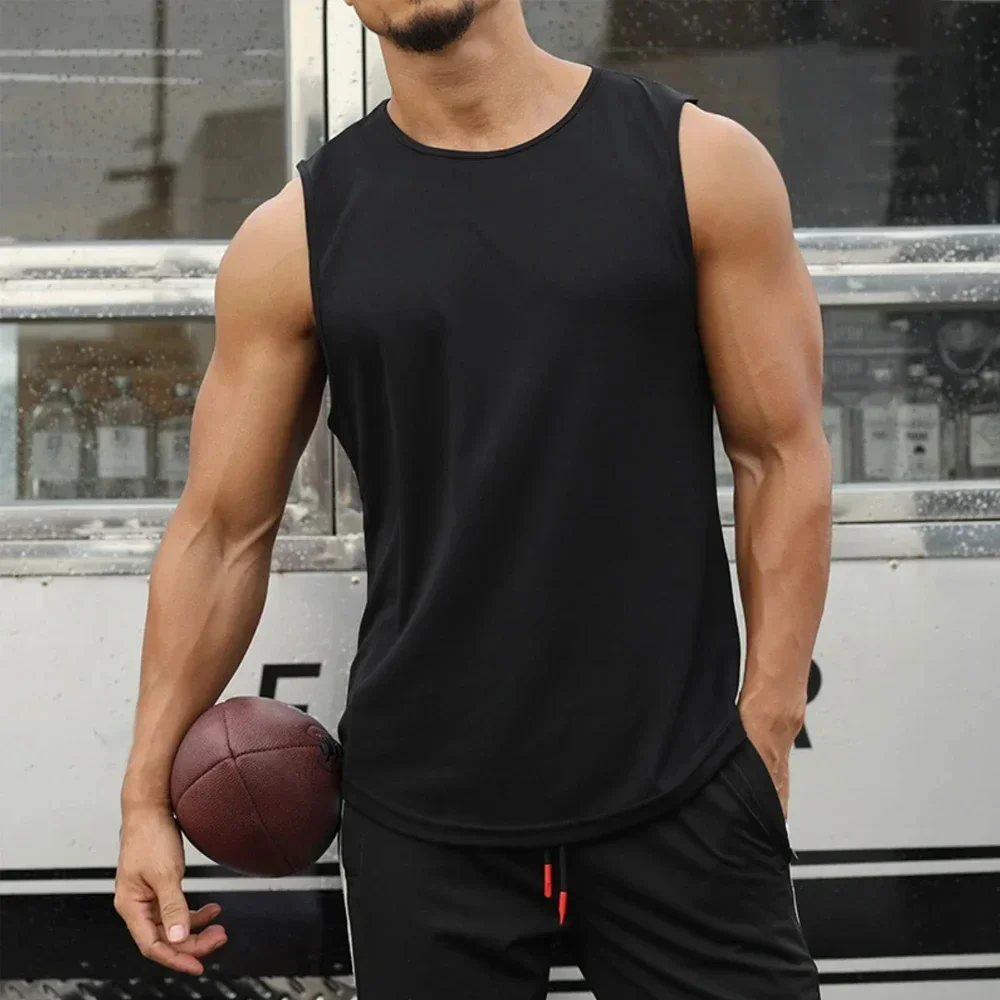 

Men's quick drying sports vest sleeveless camisole running training basketball loose fitness vest