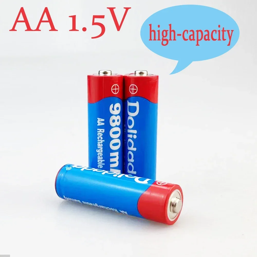 

2023 New lot Brand AA Rechargeable Battery 9800mah 1.5V New Alkaline Rechargeable Batery for Led Light Toy Mp3 Fan Toy