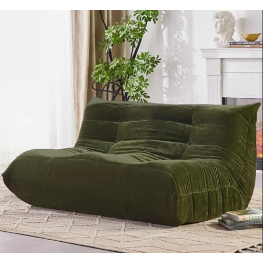 

Кресло-мешок Loveseat Fireside Chair Большой диван-мешок для взрослых Двухместный диван из пены с эффектом памяти Игровые стулья с удобным дизайном