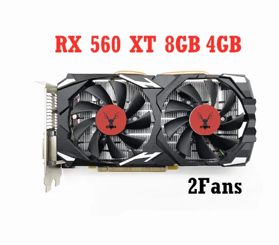 

RX560XT 8GB 256Bit 1792SP GDDR5 Graphics Cards For RX 560 Series Cards RX560 DisplayPort placa de video